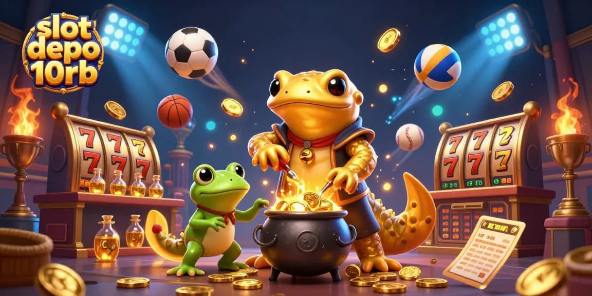 Experience the thrilling slot depo 10rb with a golden salamander alchemist and dynamic slot elements.