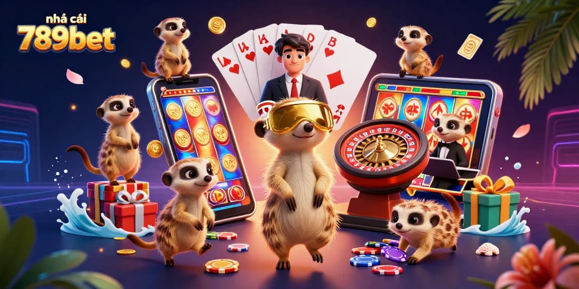 Engage with the vibrant world of nhà cái 789bet as meerkats run a cartoon casino with rich gaming elements.
