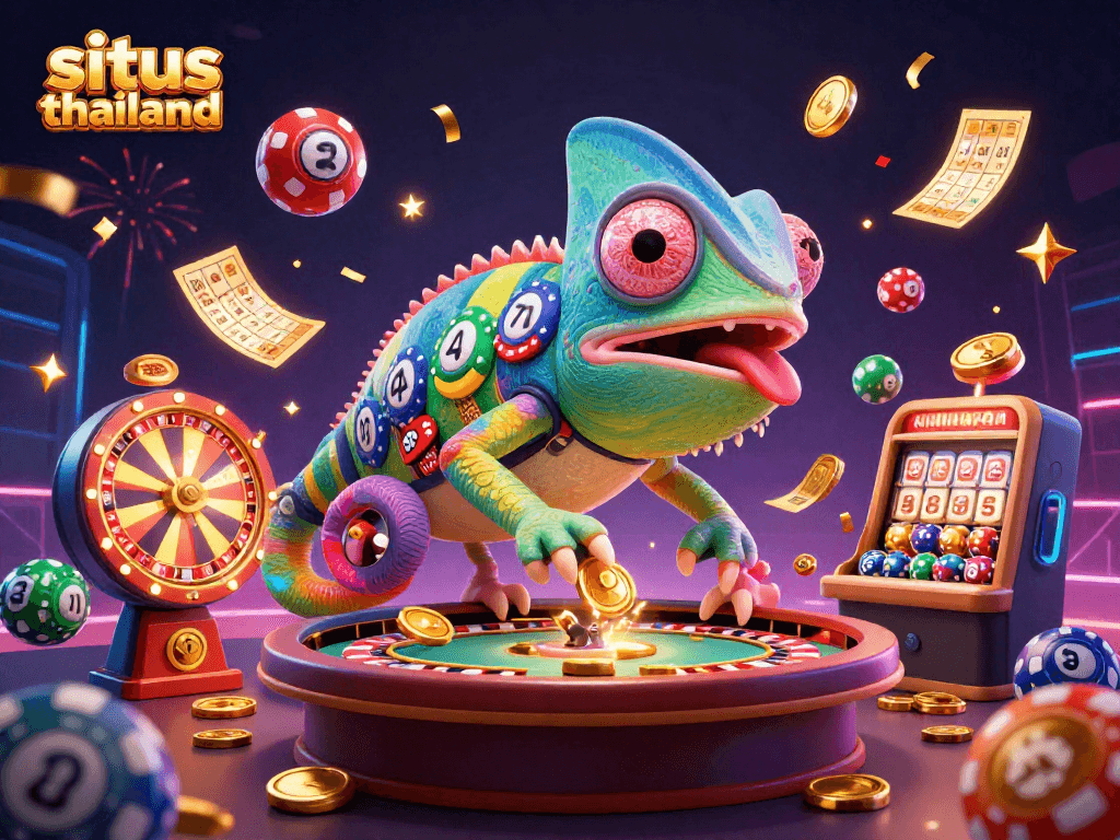 Experience the thrill of situs thailand with vibrant lottery elements and a dynamic casino atmosphere.