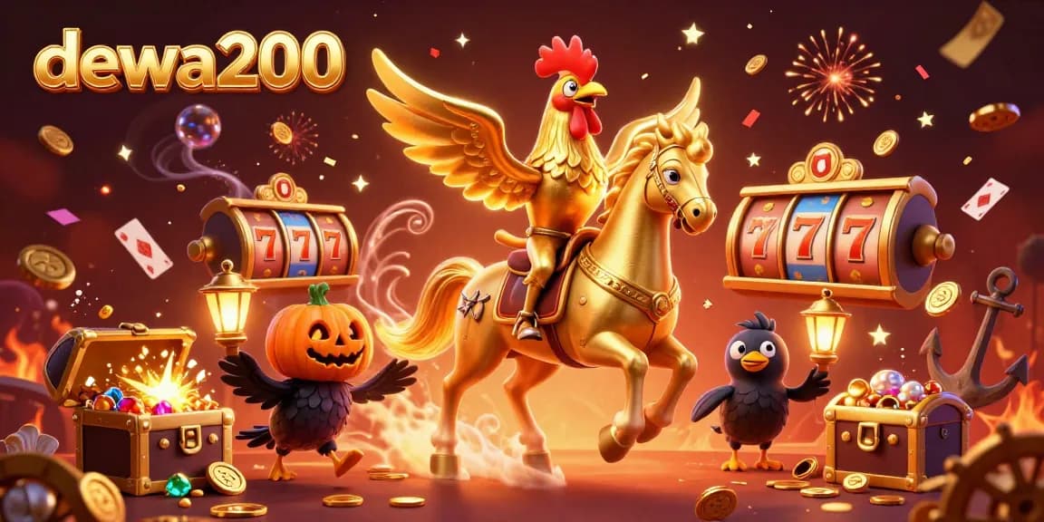 Menghadapi kemenangan dengan dewa200 dalam ilustrasi casino 3D yang memukau dan penuh warna.