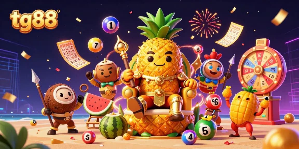 Experience vibrant gaming with tg88's colorful lottery and casino characters in action.