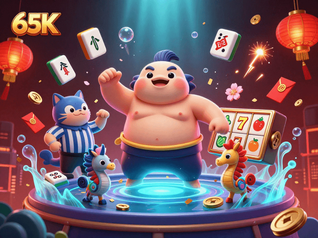 Slots emocionantes no ambiente subaquático do 65K com fugu e lanternas que brilham
