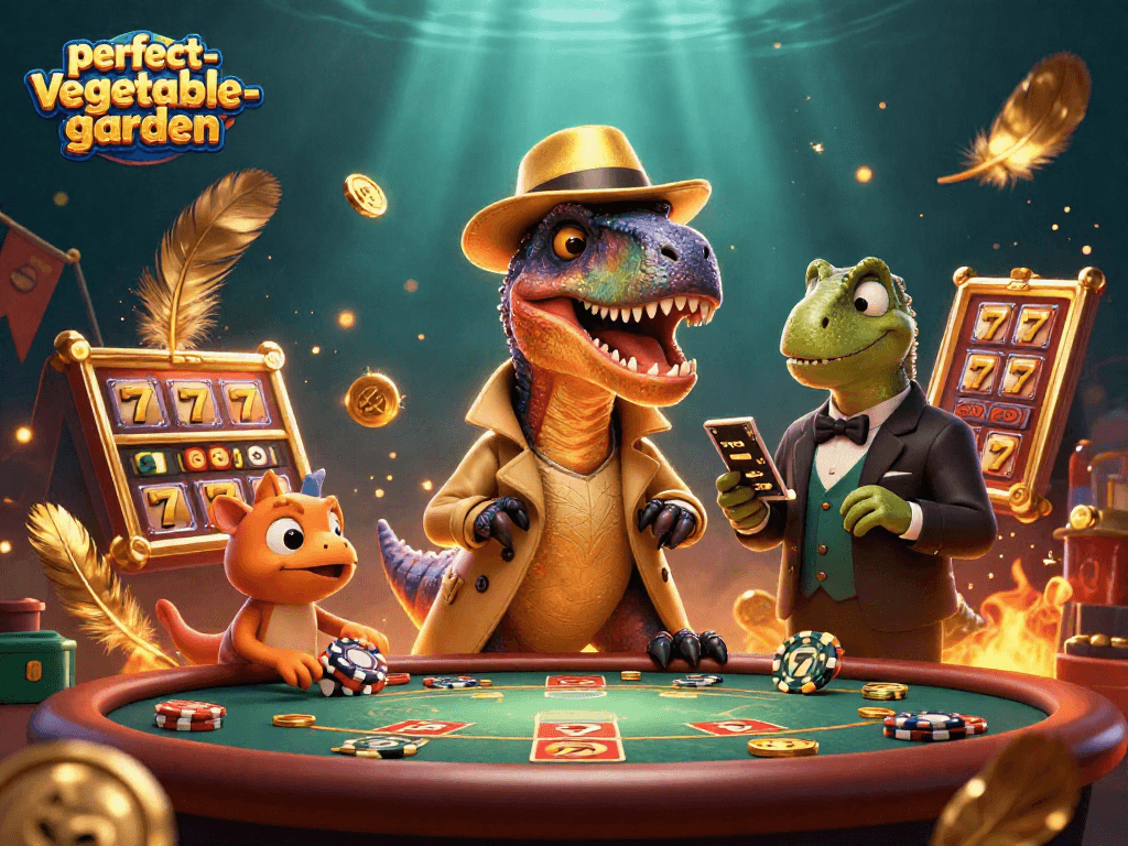 Experience thrilling blackjack action in the perfect-vegetable-garden universe with a dinosaur twist.