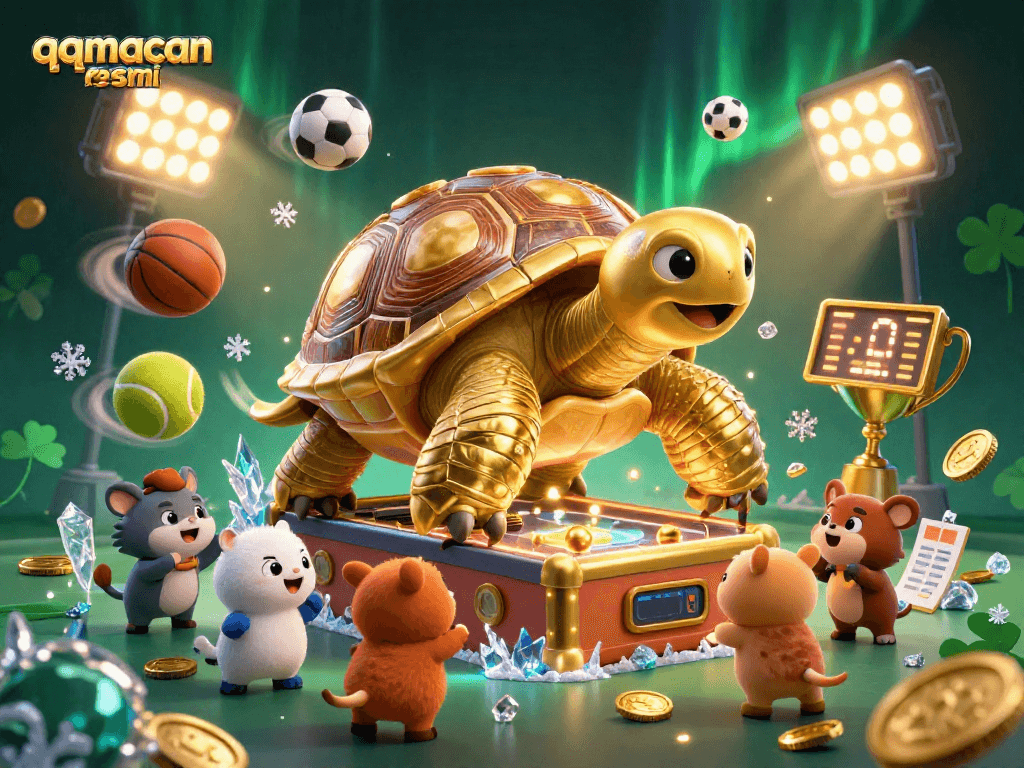 Engage in thrilling gaming at qqmacan resmi with vibrant casino elements and exciting characters.