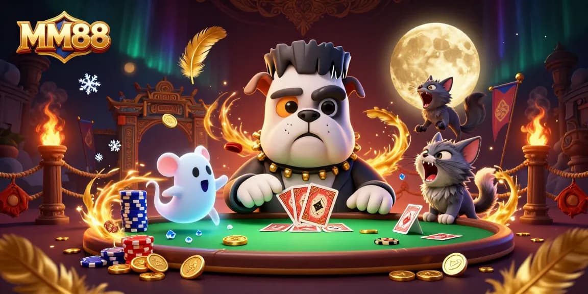 MM88 players experience thrilling card games with a spooky atmosphere featuring unique characters.