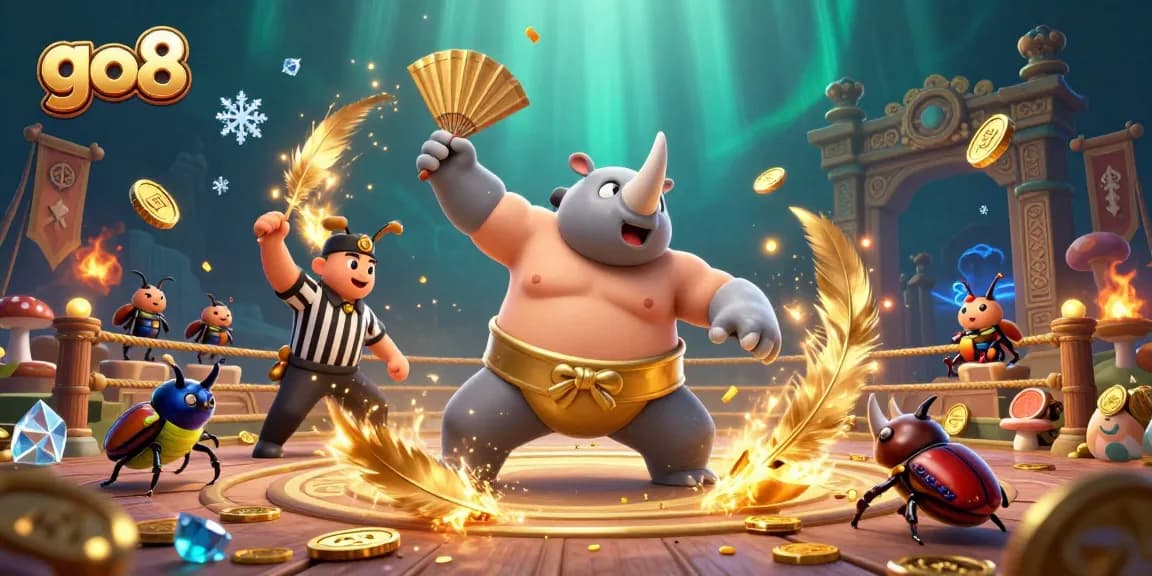 Experience the thrill of go8 betting with vibrant casino elements and dynamic characters.