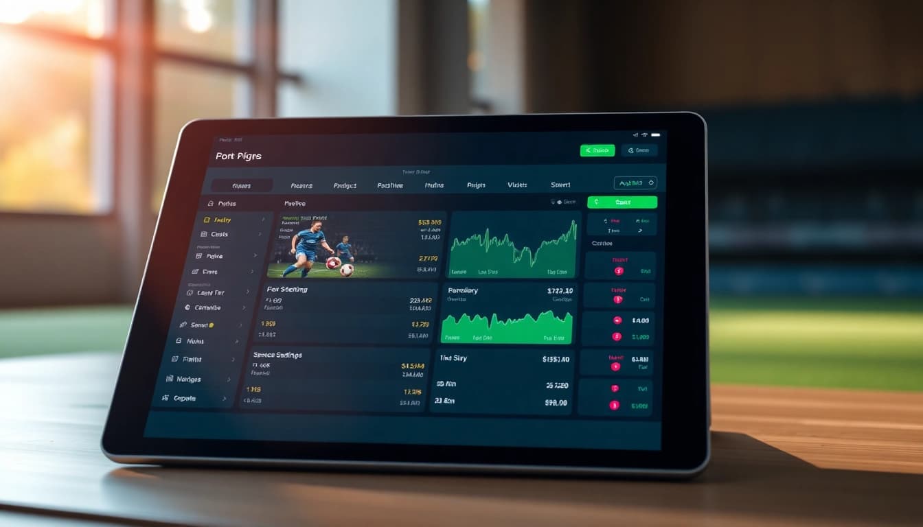 Dynamic online betting interface showcasing mm88 futbol with vibrant sports graphics.