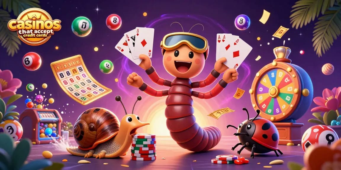 Play casino games at top casinos that accept credit cards with excitement and rich visuals.