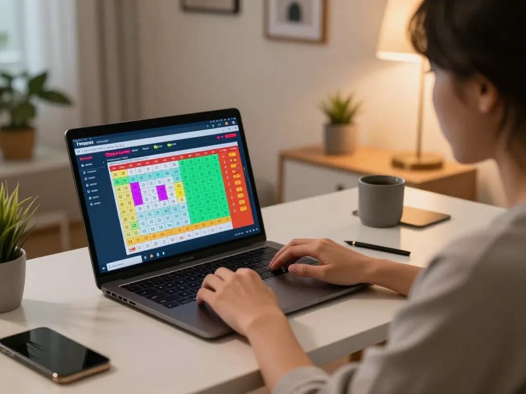 Engaging in togel singapore gaming online with live results displayed on a modern laptop.