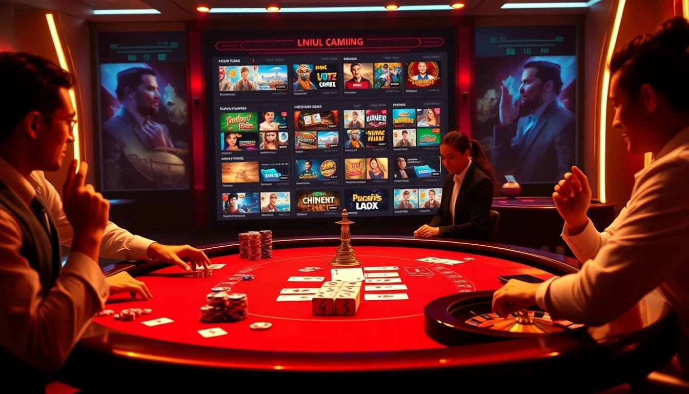 Dynamic poker gameplay at https://nk88.baby/ with vibrant chips and cards enhancing the thrill.