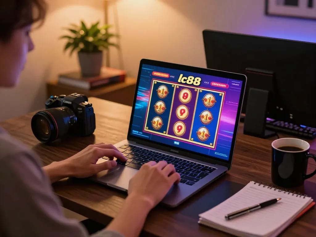 Engaging in lc88 online casino gaming strategy in a stylish home setup