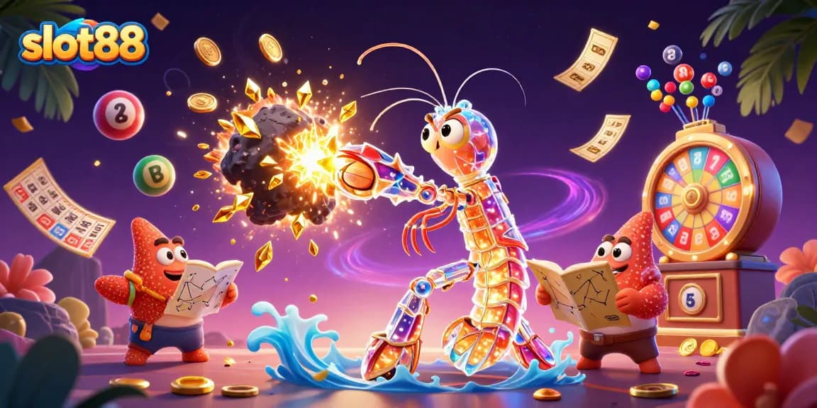 Slot88 menawarkan grafis menakjubkan di permainan judi online dengan karakter samurai mantis udang