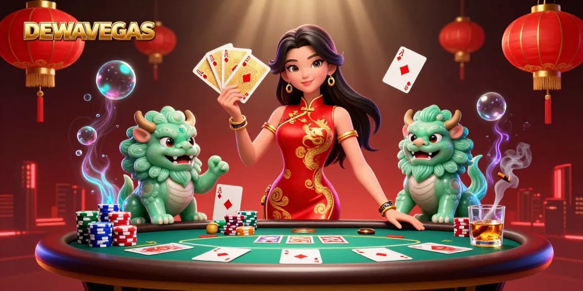 Engage with DEWAVEGAS and experience vibrant casino action in a captivating 3D scene.