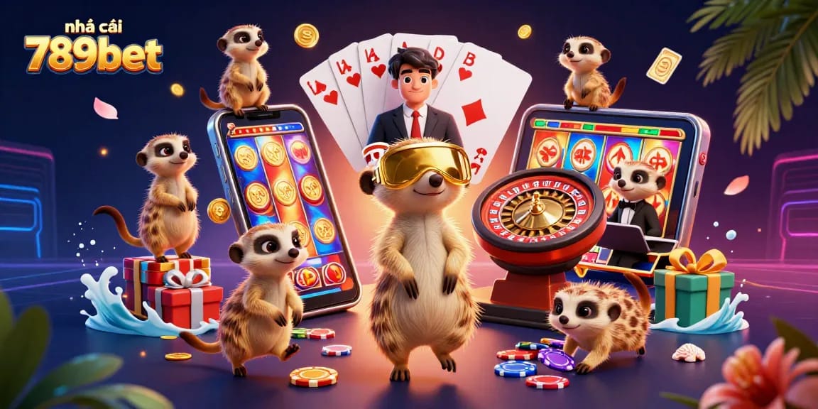 Engage with the vibrant world of nhà cái 789bet as meerkats run a cartoon casino with rich gaming elements.