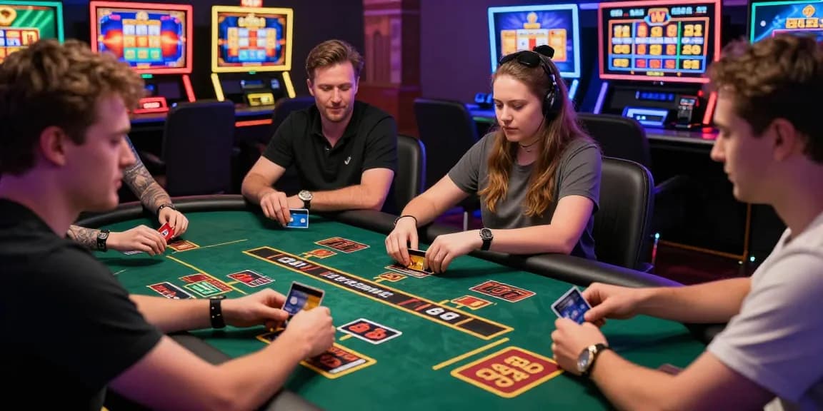 Online gaming action at credit card casinos showcasing players enjoying vibrant slot games with Mastercard at https://being-there.org.uk.