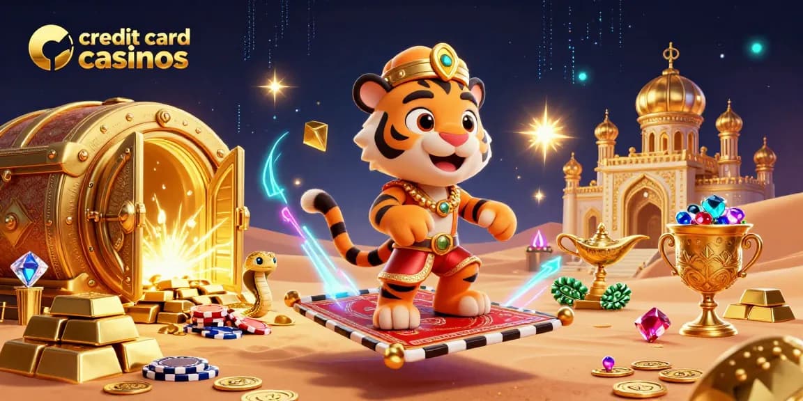 Experience the thrill of credit card casinos with vibrant, dynamic casino elements.
