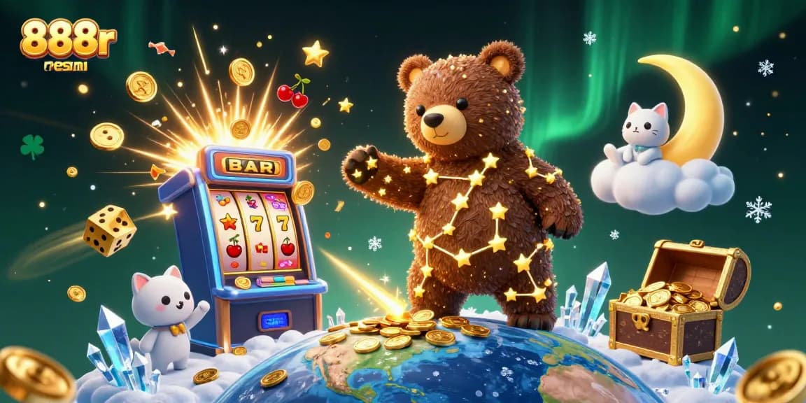 Spin the reels for jackpots at 888r resmi with vibrant casino elements and thrilling game symbols.