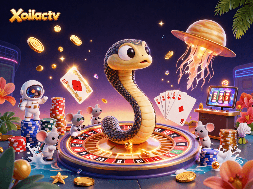 Xoilactv brings excitement to space-themed gambling with dynamic betting on Saturn's roulette rings.