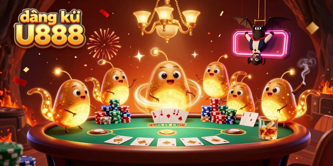 Engage in excitement with đăng ký U888 as glowworms illuminate a vibrant cave casino