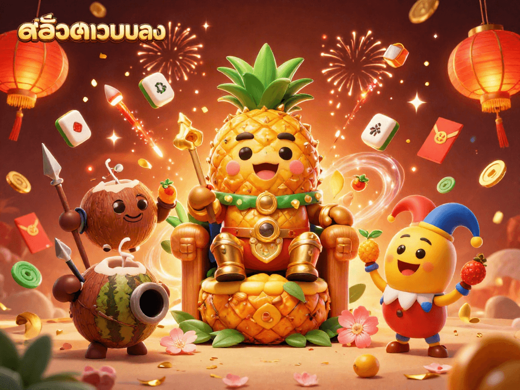 Experience thrilling gameplay with สล็อตเว็บตรง as the golden pineapple king rules the beach casino!