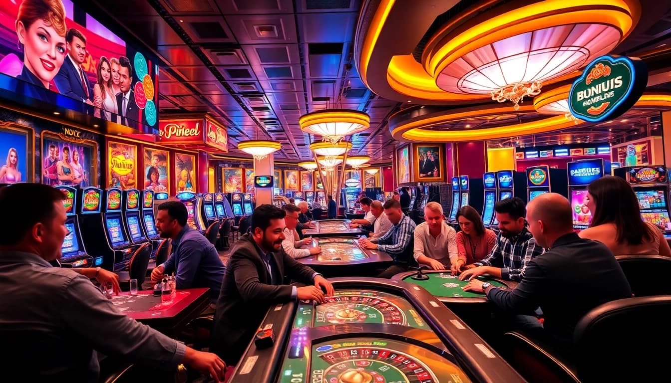 Exciting casino gaming atmosphere at https://66club.us.com/ showcasing diverse players enjoying thrilling experiences.