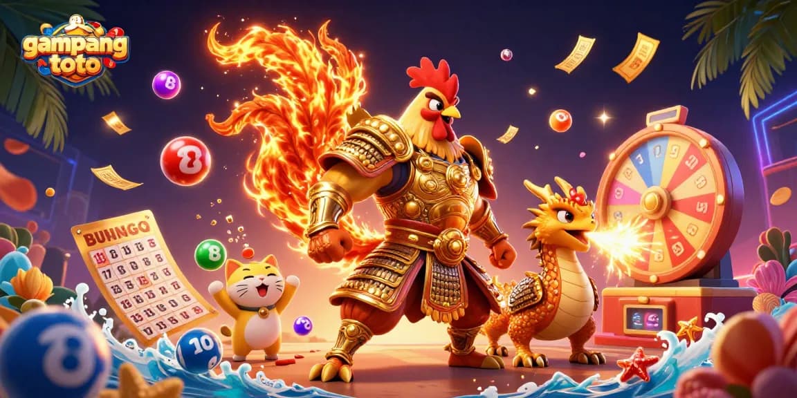 Experience the thrill of gambling with gampangtoto on a vibrant lottery adventure, featuring exciting game elements.