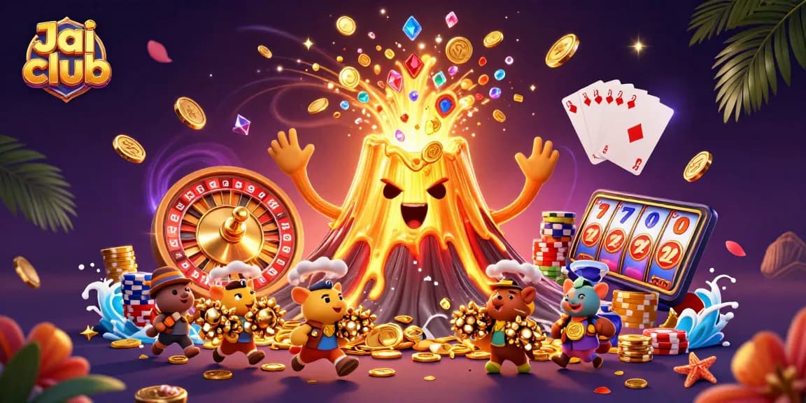 Experience winning thrills at Jai Club with vibrant games and exciting rewards in a fantasy scene.