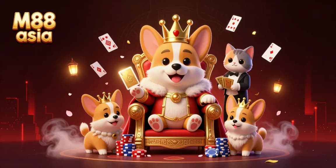 Engage in thrilling poker action at M88 asia with a royal theme highlighting luxury and excitement.