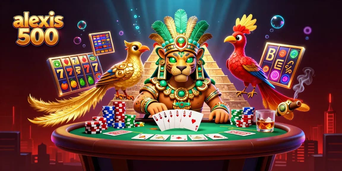 Play thrilling games on alexis 500 with vibrant slot symbols and unique characters
