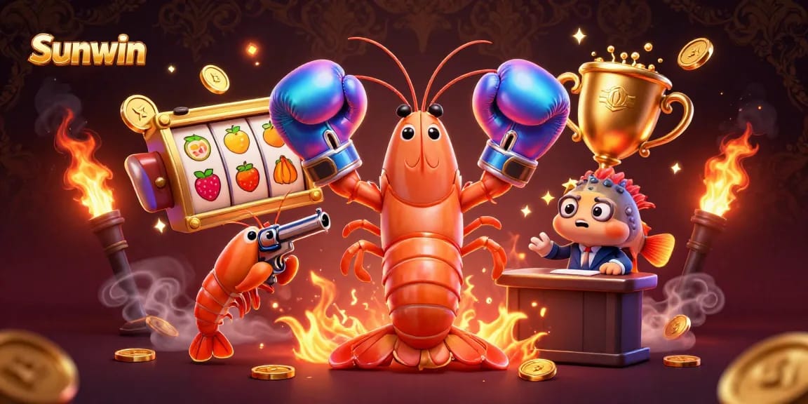 Experience thrilling gameplay as Sunwin's vibrant 3D characters play engaging slot games!