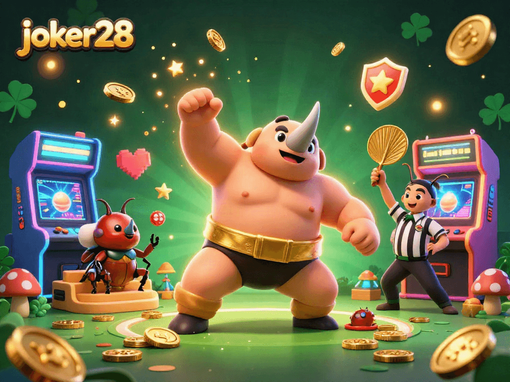 Gambarkan joker28 sebagai pemenang dengan jagoan kejuaraan serangga di dunia judi yang dipenuhi ketegangan.