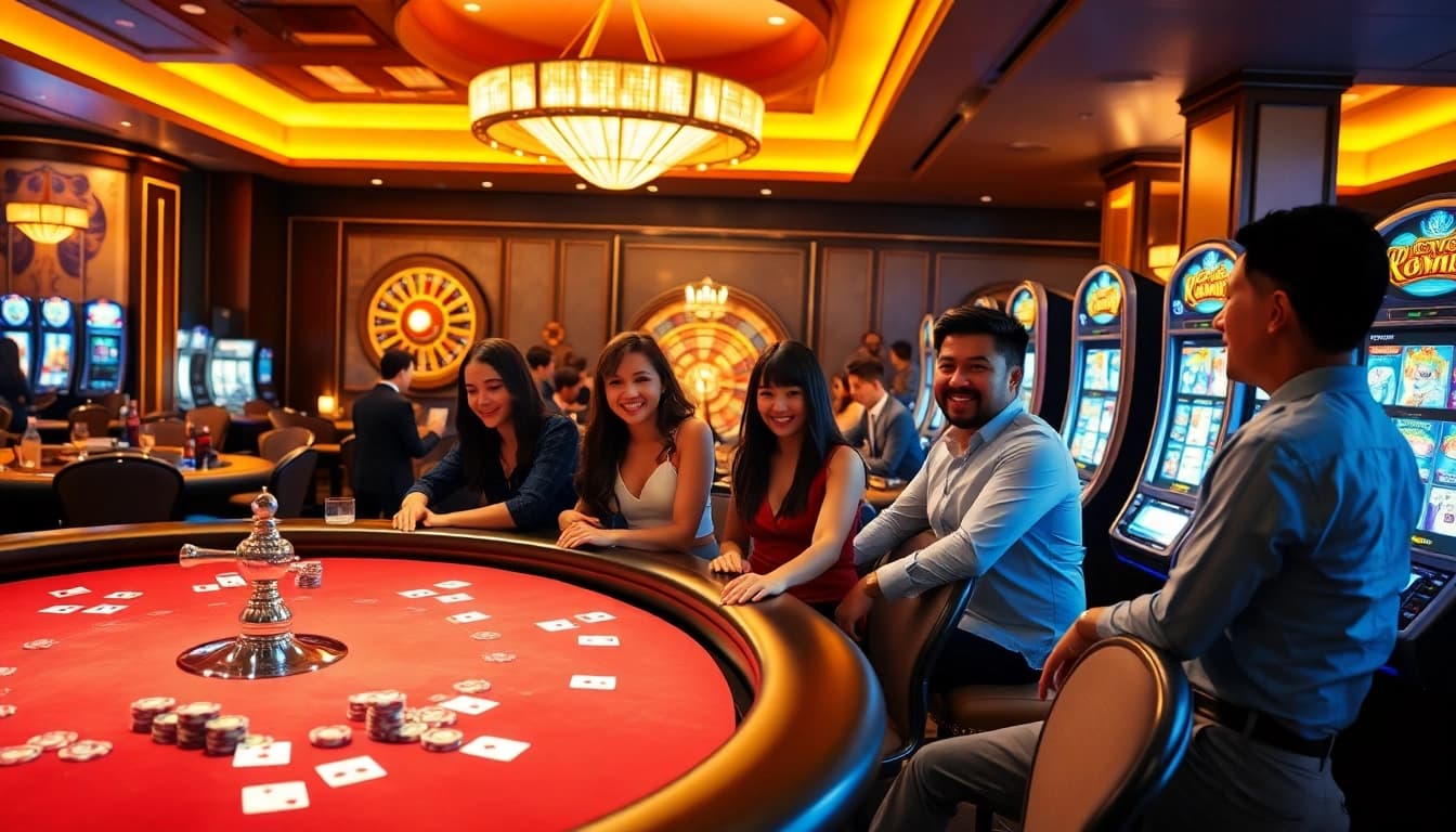 Experience thrilling gameplay with HOLYSLOTS88 at luxurious casino tables.