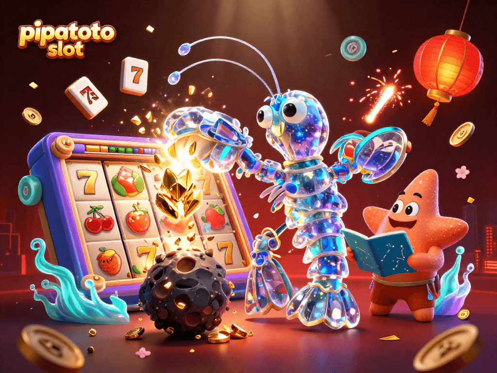 Experience exhilarating wins with pipatoto slot as animated characters engage in a vibrant casino adventure.