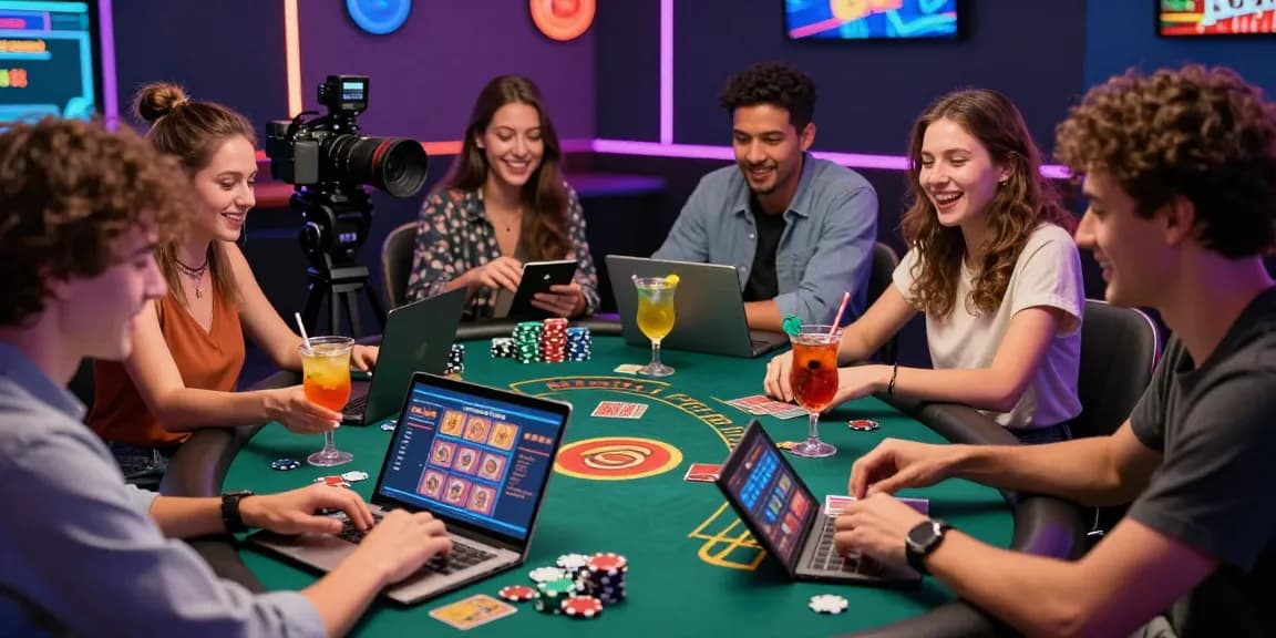 Experience the excitement of online gambling at credit card casinos with friends, featuring vibrant decor and lively interactions on https://mhfe.org.uk.