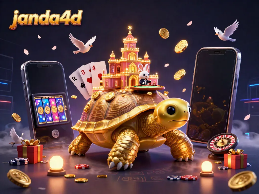 Permainan slot berwarna cerah di janda4d dengan karakter unik dalam ilustrasi 3D.