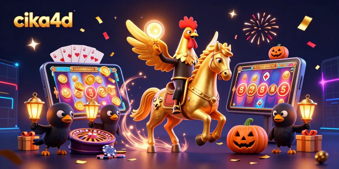 Spin thrilling slots with cika4d in an enchanting 3D casino scene filled with excitement and winning potential.