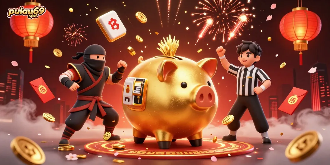 Experience the pulau69 slot action with vibrant characters and casino motifs in an enthralling 3D illustration.