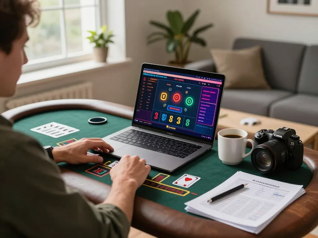 Engaging with online casino gaming at home, exploring trang chủ fly88 for winning strategies.