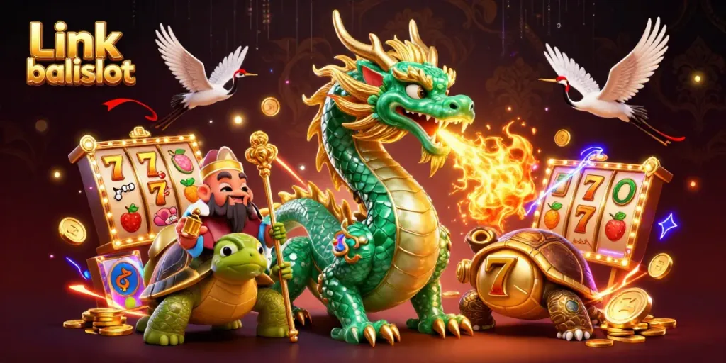 Engage in thrilling gameplay with Link balislot featuring a jade dragon and captivating symbols.