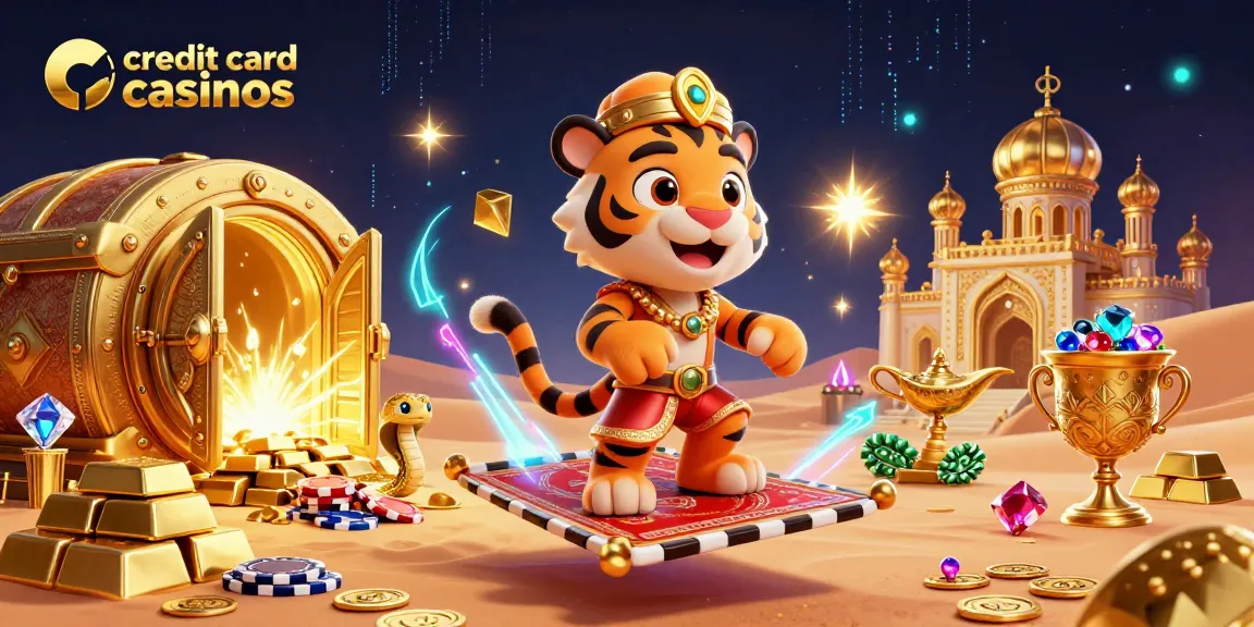 Experience the thrill of credit card casinos with vibrant, dynamic casino elements.