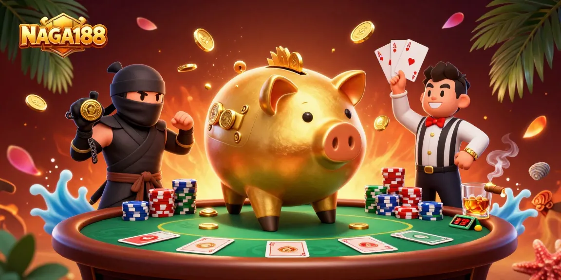 NAGA188 memikat para pemain dengan suasana kasino yang penuh gemerlap dan karakter menghibur.