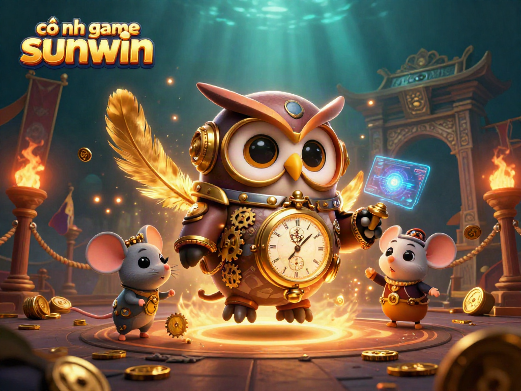Experience thrilling gameplay with cổng game sunwin showcasing vibrant 3D characters in a dynamic casino atmosphere.