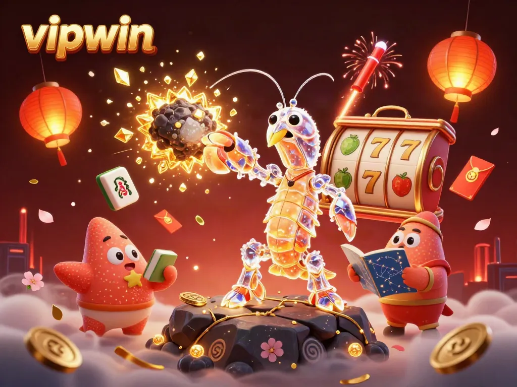 Experience thrilling gameplay at vipwin with a vivid illustration of an epic casino scene.