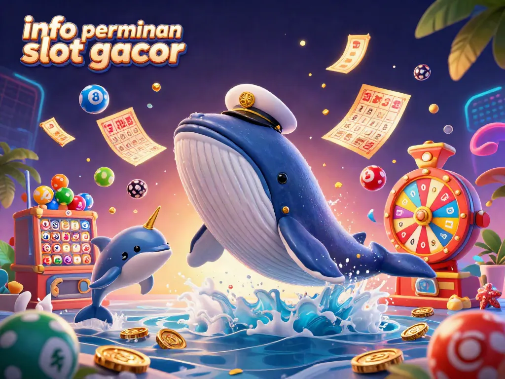 Meningkatkan peluang menang dengan info permainan slot gacor dalam ilustrasi kasino yang berwarna-warni.