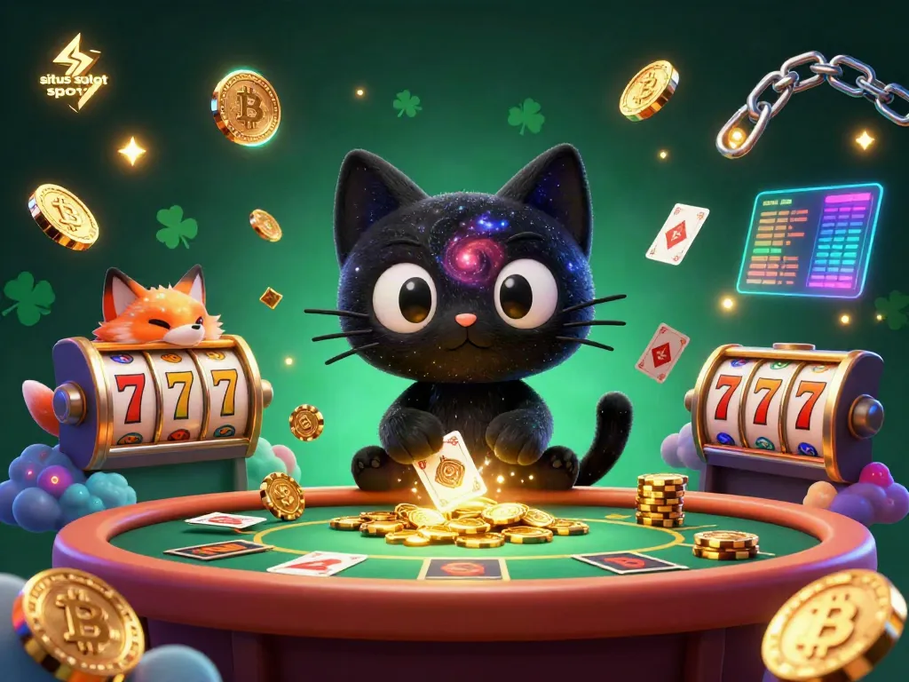 Menggulung chip dan kartu emas dengan "situs slot" menghadirkan pengalaman kasino yang memikat.