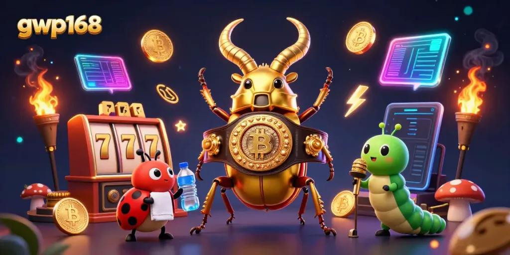 GWP168 menghadirkan ilustrasi 3D slot dengan detil luar biasa, menggambarkan karakter hewan berani beraksi.