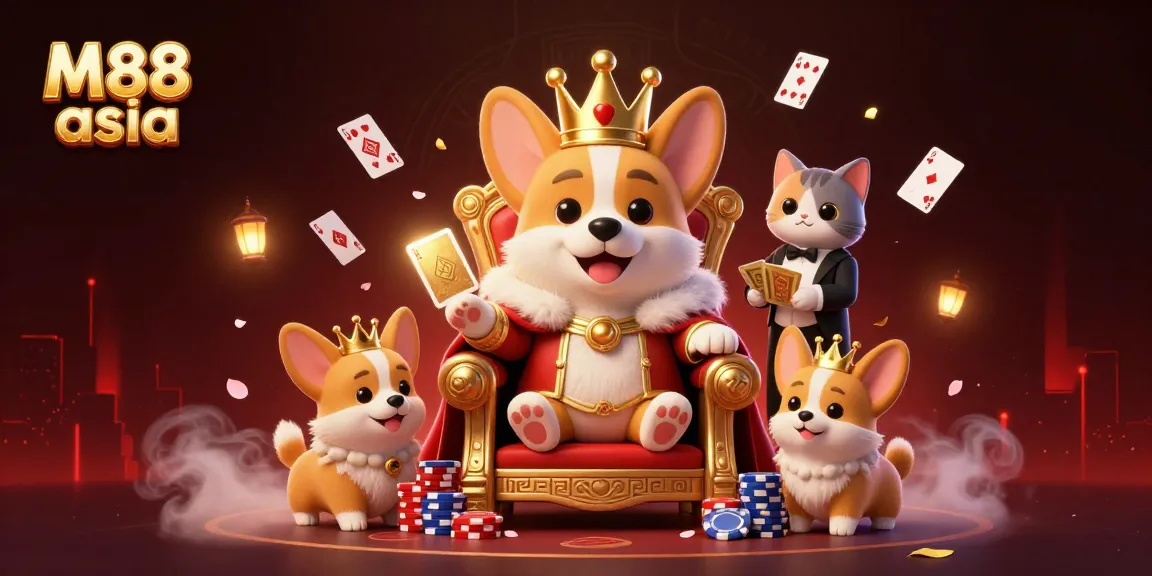 Engage in thrilling poker action at M88 asia with a royal theme highlighting luxury and excitement.