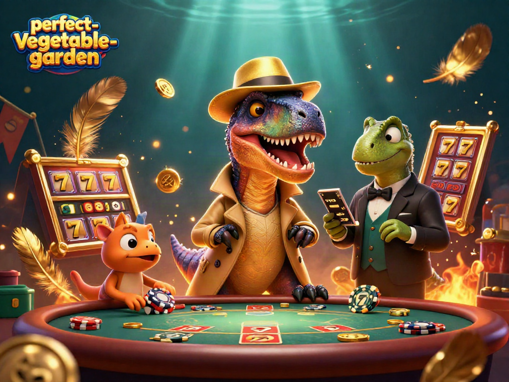 Experience thrilling blackjack action in the perfect-vegetable-garden universe with a dinosaur twist.