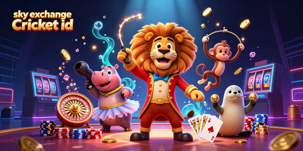 Experience sky exchange Cricket id in a vibrant casino scene with dynamic characters and exciting game elements.
