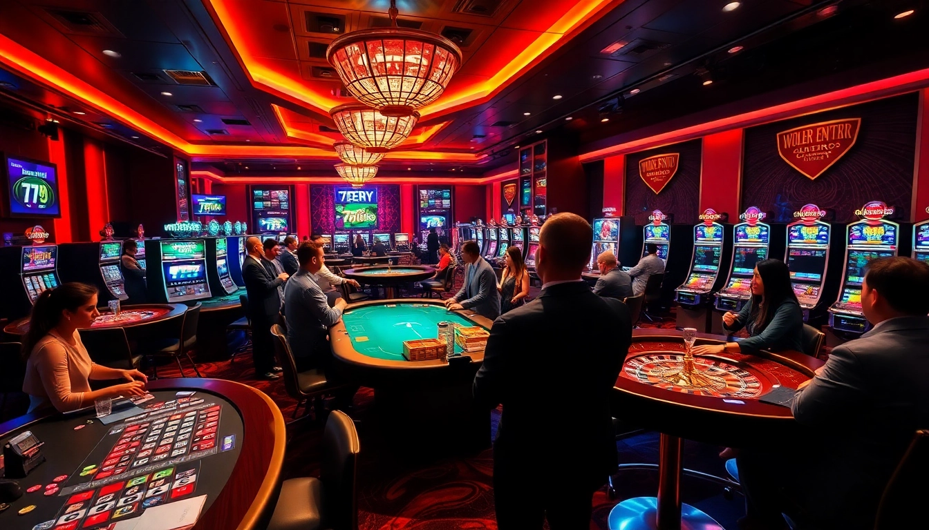 79king online casino scene with vibrant gaming tables and players in action.